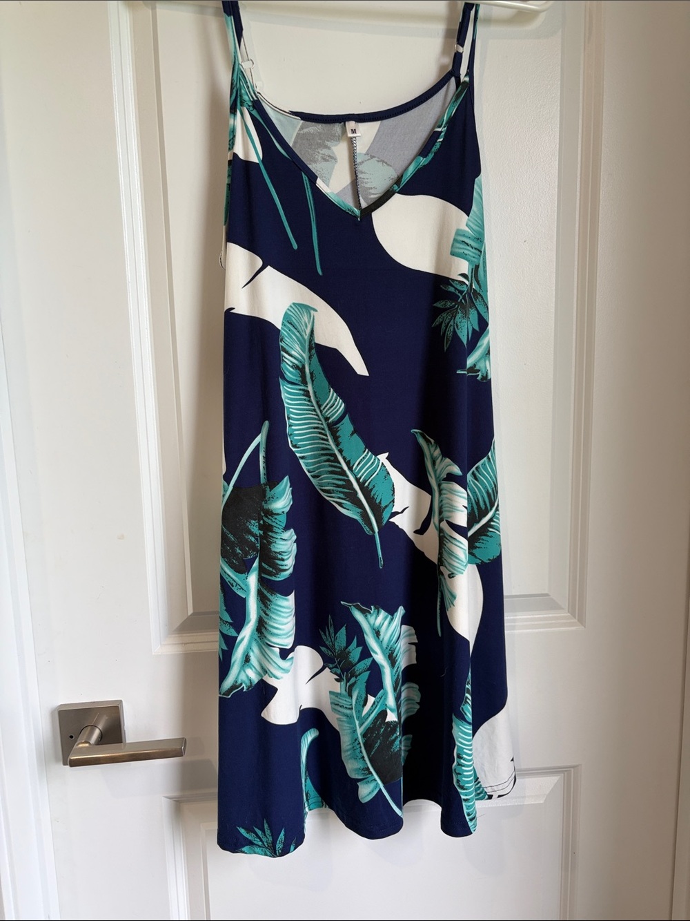 Women’s Navy Tropical Print Dress